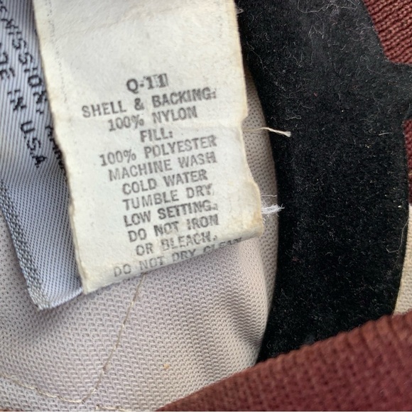 Vintage Satin Bomber Swingster Size Medium Stripes Made in USA Maroon White - Picture 6 of 8